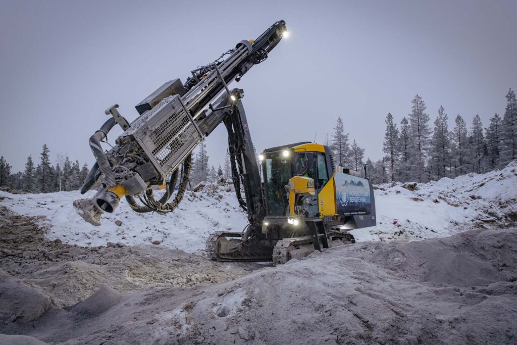 Borrigg hos Norrbottens Bergteknik.